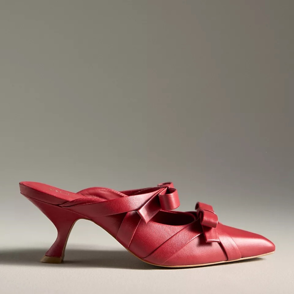 Maeve Red Bow Heels
